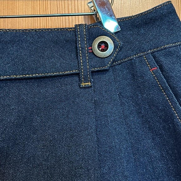 Wildfang Essential Denim Wide Leg Trouser -14 NWT - Picture 4 of 12